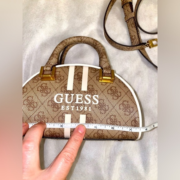Guess Golden Brown Handbag so little and so cute 🥰! - Picture 8 of 8